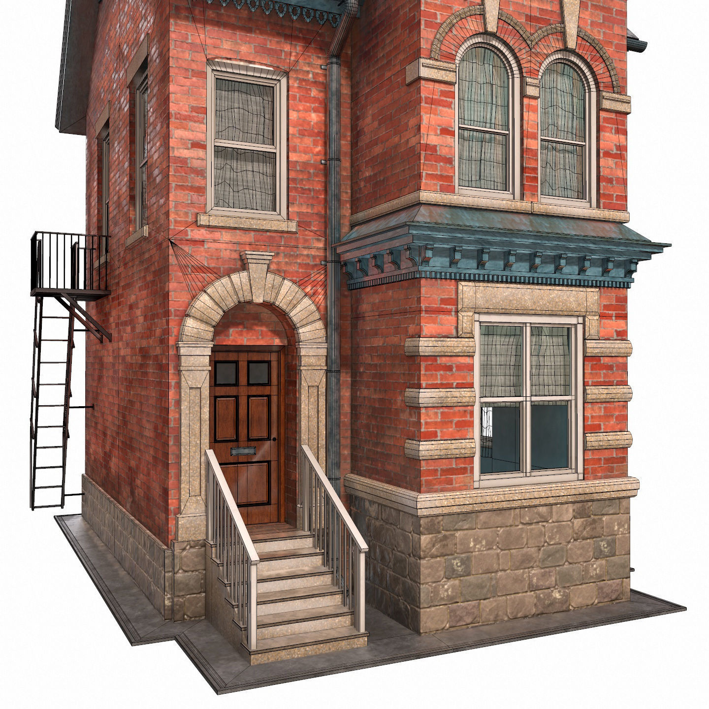 Victorian house 3D model_10