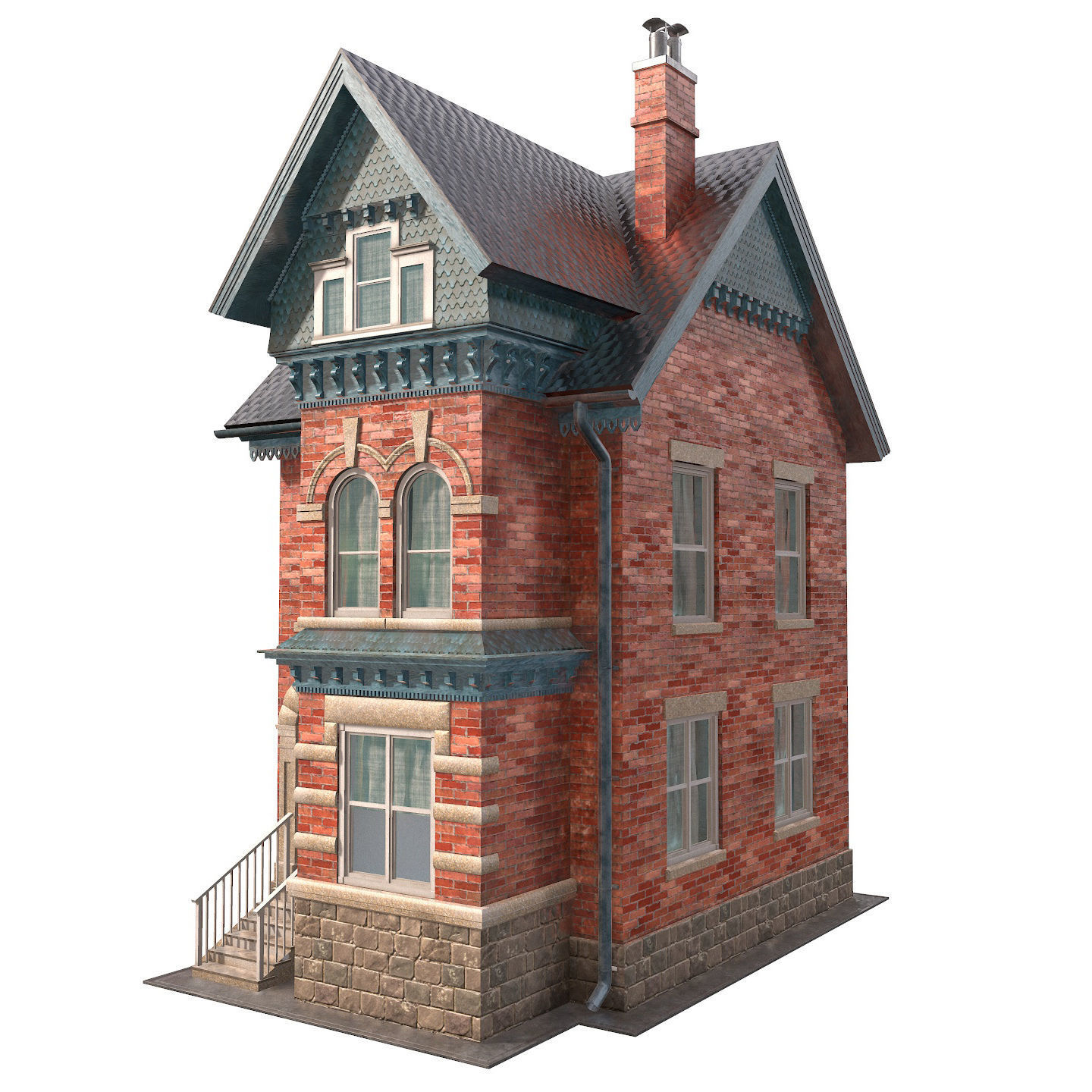 Victorian house 3D model_14