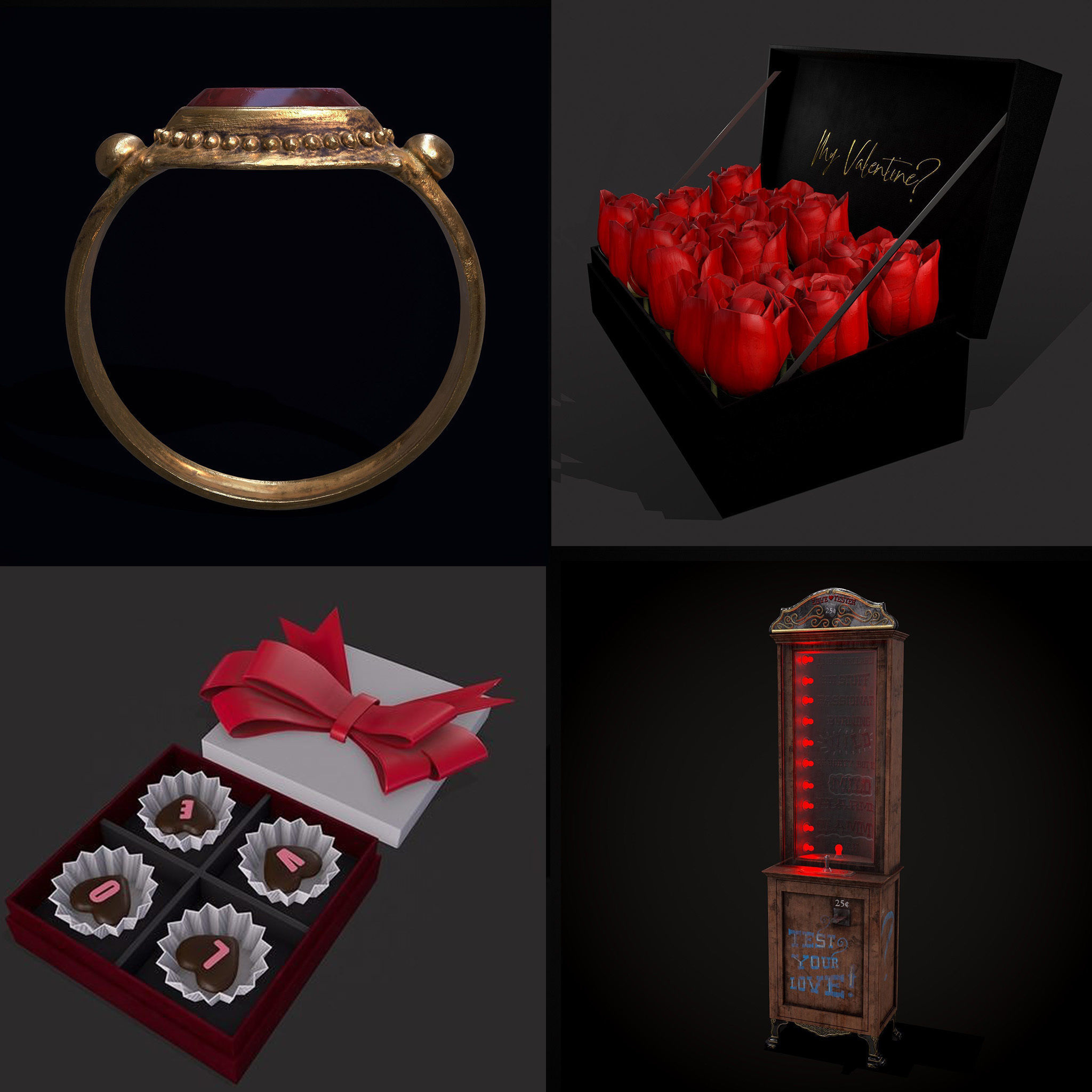Valentines Mix Fourteen 3D Model Collection_6