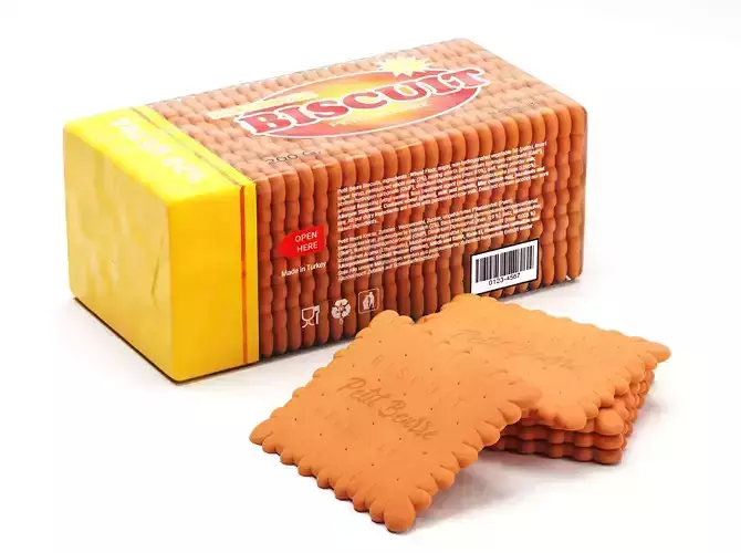 A Pack of Biscuits 3D model