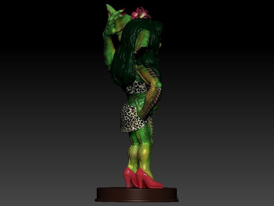 Greta ghouls and goblins statue 3D print model_37