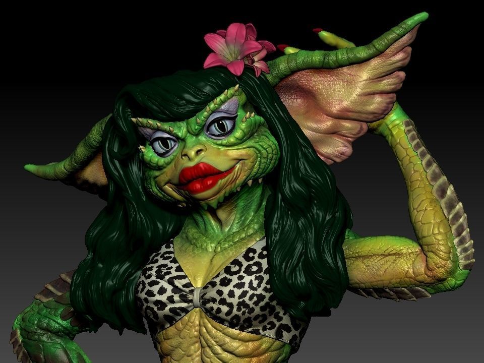 Greta ghouls and goblins statue 3D print model_55