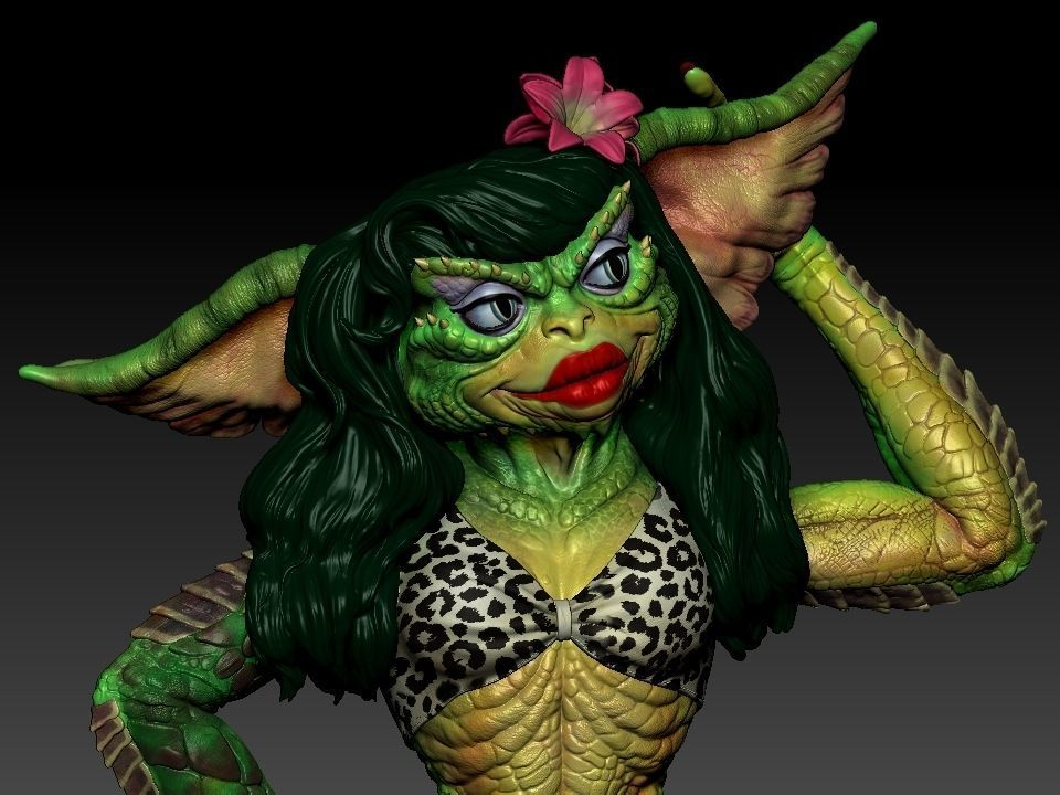 Greta ghouls and goblins statue 3D print model_69