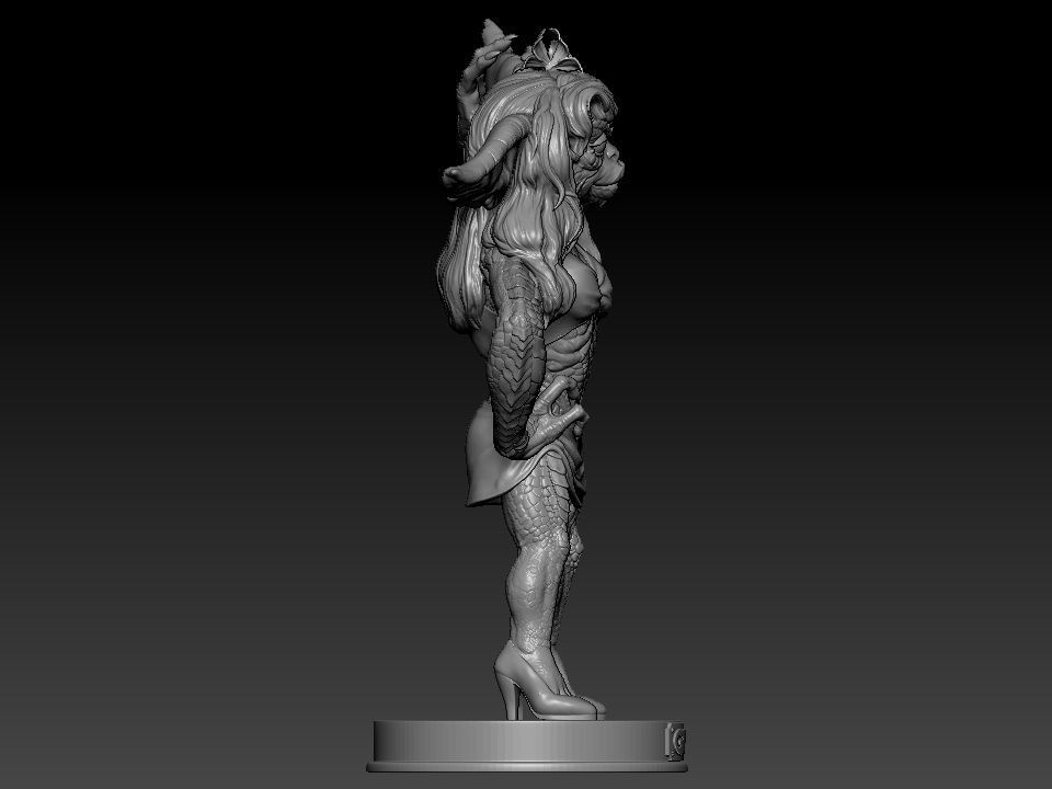 Greta ghouls and goblins statue 3D print model_40