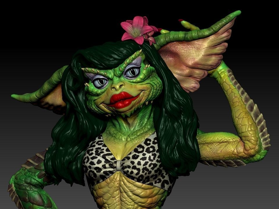 Greta ghouls and goblins statue 3D print model_53