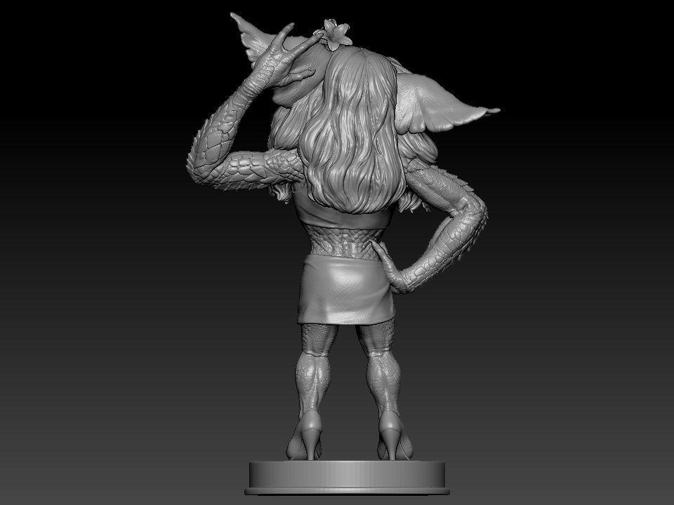 Greta ghouls and goblins statue 3D print model_30