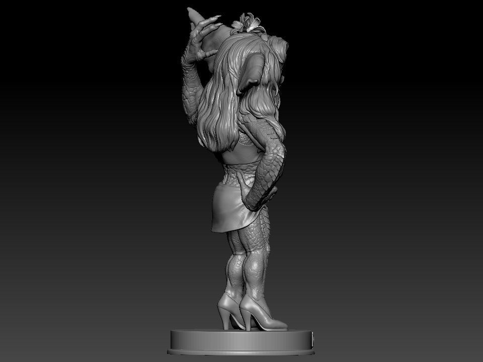 Greta ghouls and goblins statue 3D print model_38