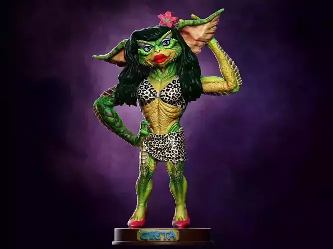 Greta ghouls and goblins statue 3D print model