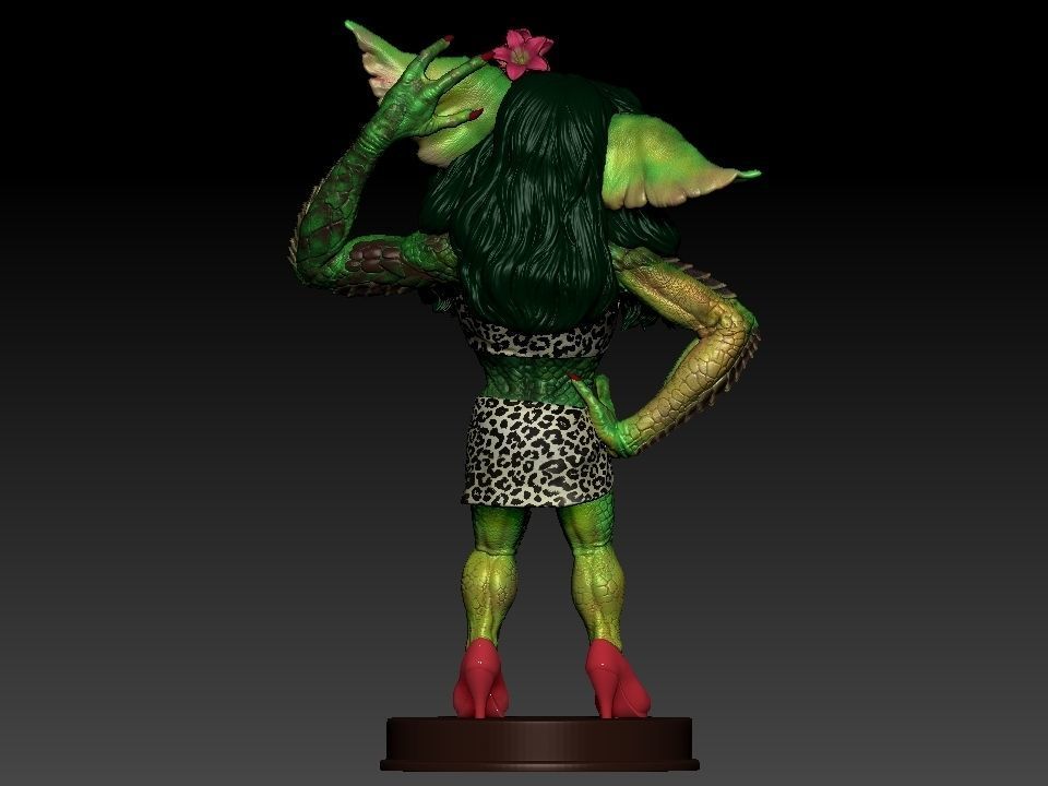 Greta ghouls and goblins statue 3D print model_31