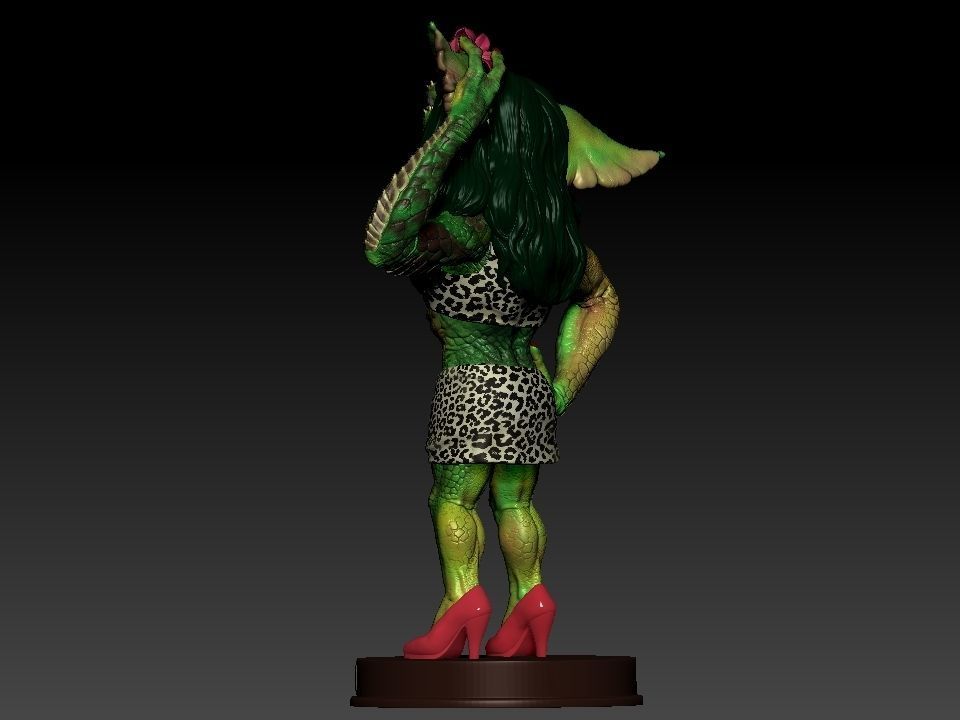 Greta ghouls and goblins statue 3D print model_23