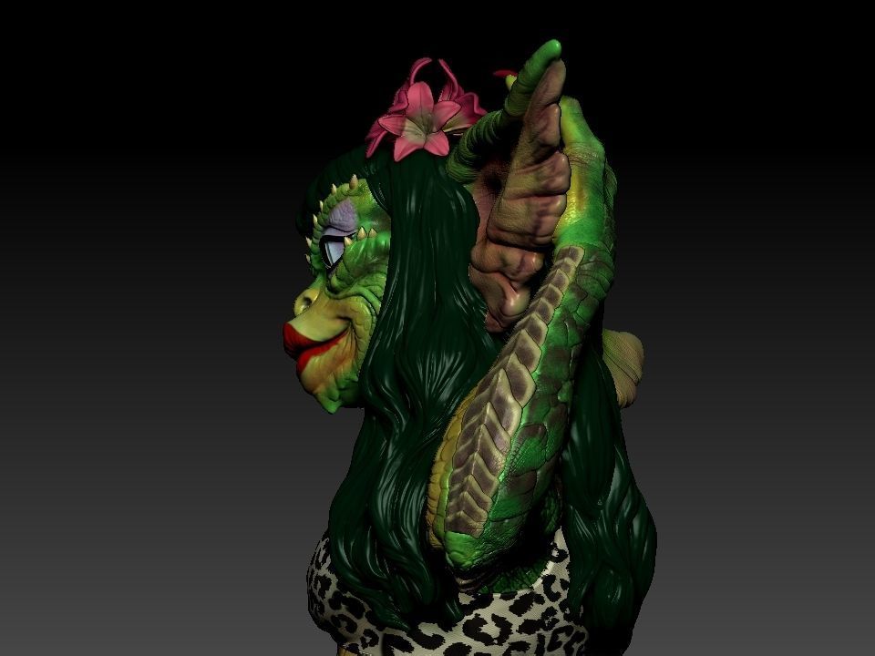 Greta ghouls and goblins statue 3D print model_61