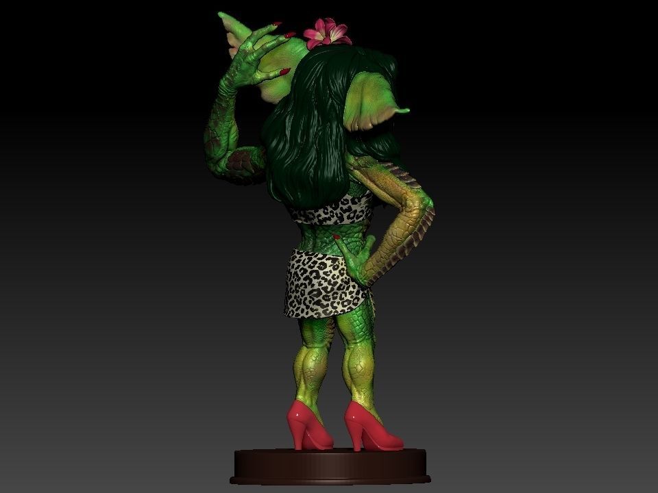 Greta ghouls and goblins statue 3D print model_35