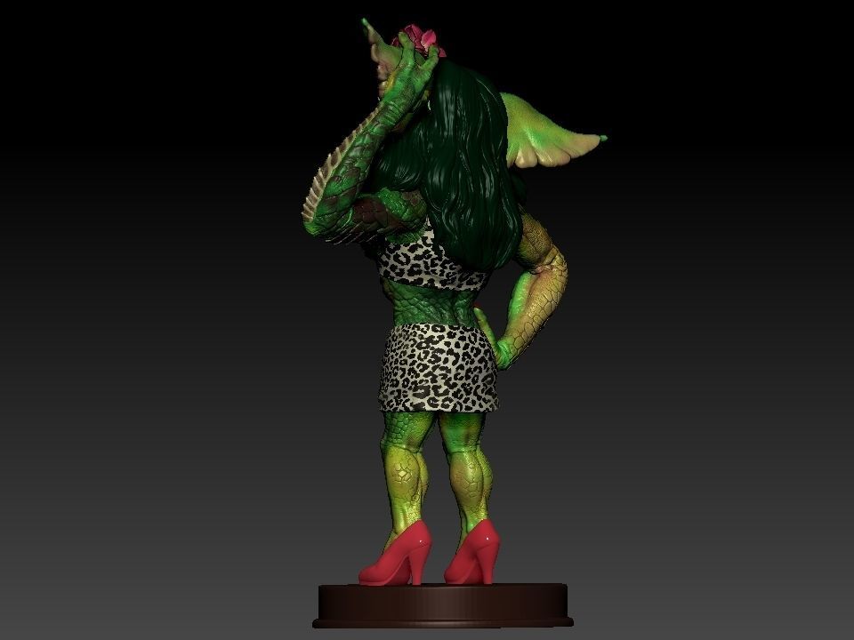 Greta ghouls and goblins statue 3D print model_25
