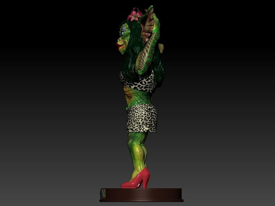 Greta ghouls and goblins statue 3D print model_21