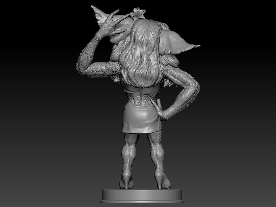 Greta ghouls and goblins statue 3D print model_32