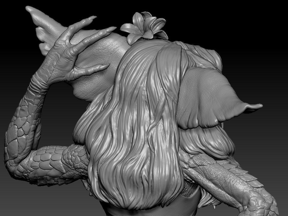 Greta ghouls and goblins statue 3D print model_66