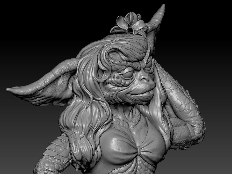 Greta ghouls and goblins statue 3D print model_68