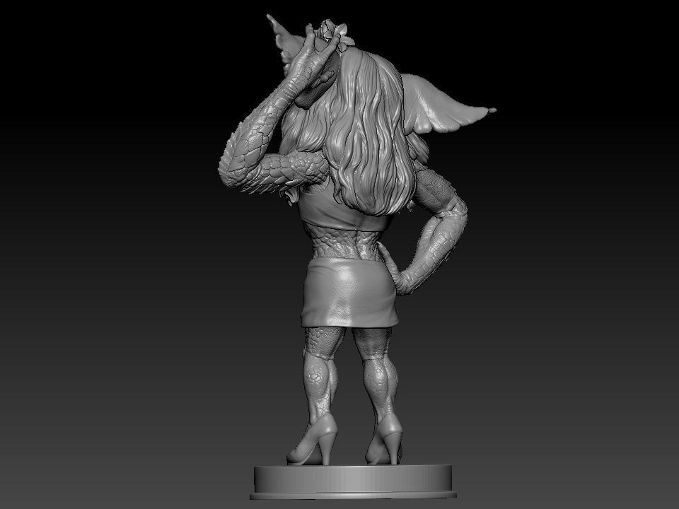 Greta ghouls and goblins statue 3D print model_28