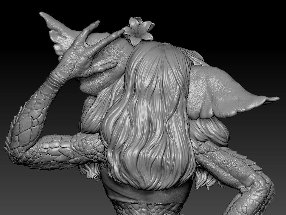 Greta ghouls and goblins statue 3D print model_64