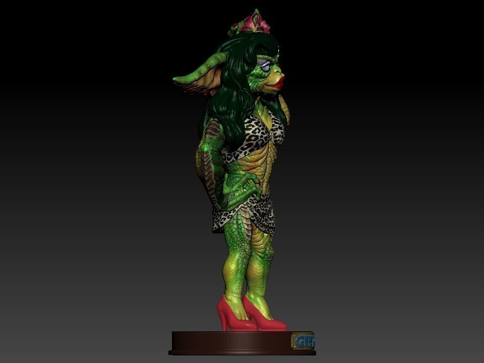 Greta ghouls and goblins statue 3D print model_41