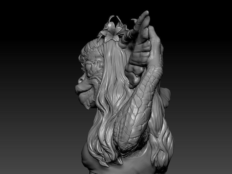 Greta ghouls and goblins statue 3D print model_62