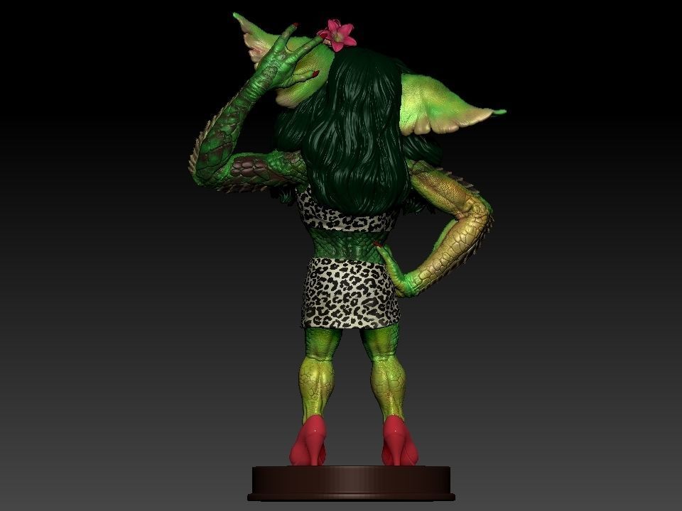 Greta ghouls and goblins statue 3D print model_29
