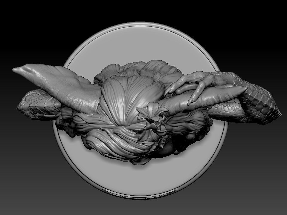 Greta ghouls and goblins statue 3D print model_72