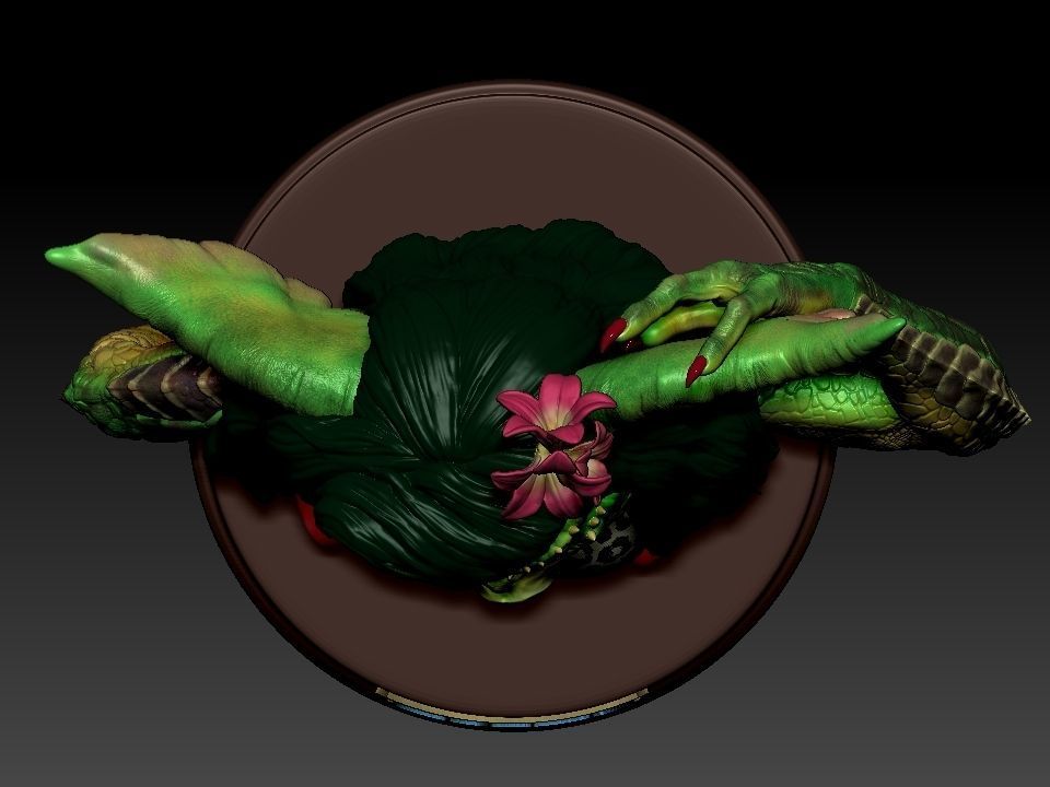 Greta ghouls and goblins statue 3D print model_71