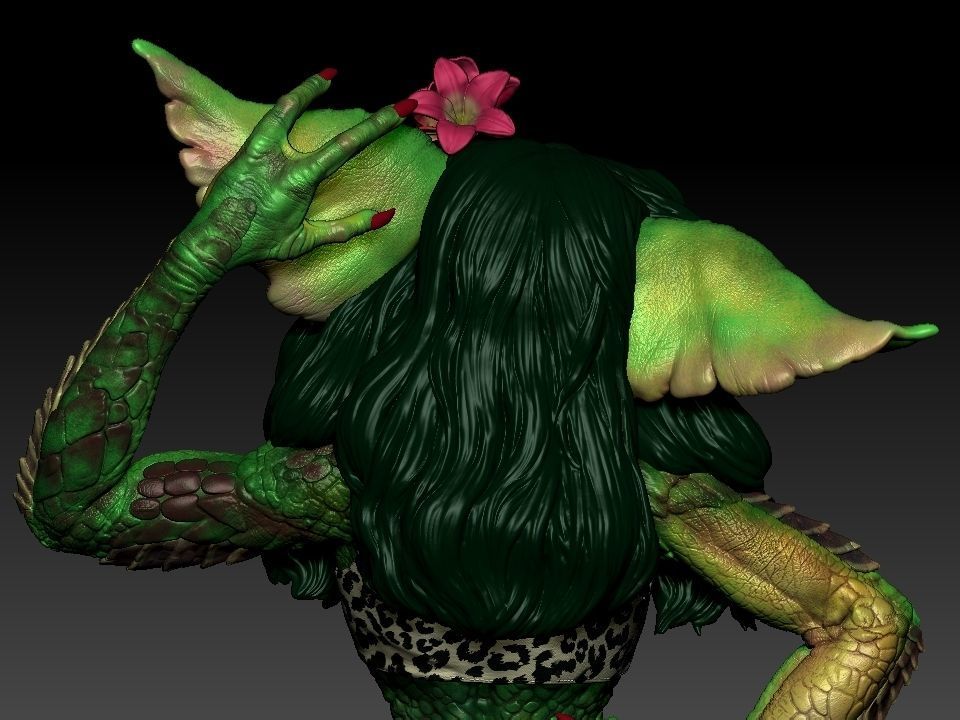 Greta ghouls and goblins statue 3D print model_63
