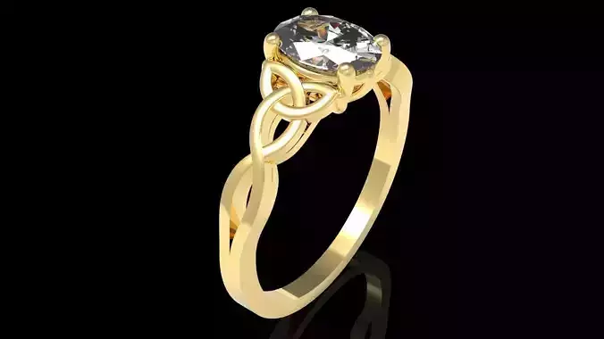 engagment ring 3D print model