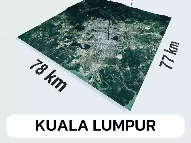 Kuala Lumpur Malaysia City Landscape 3D Model