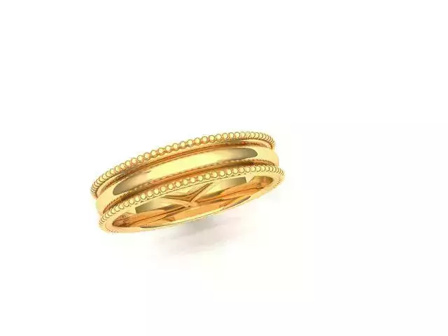 4mm milgrain wedding band