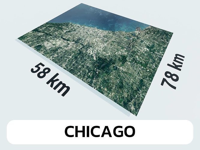 Chicago United States City Landscape 3D Model 3D model