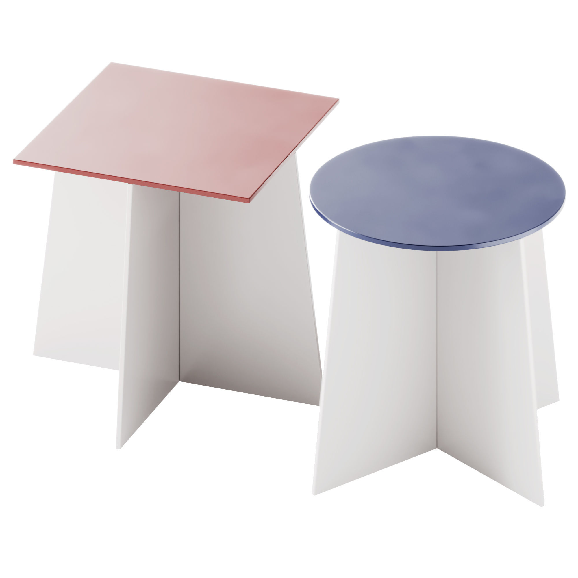 Moca CROSS 50 side table 3D model_1