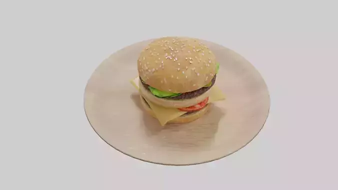 Burger HQ PBR 3D model