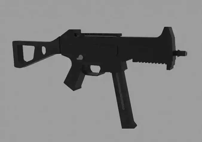  Submachine Gun UMP-40 Low Poly