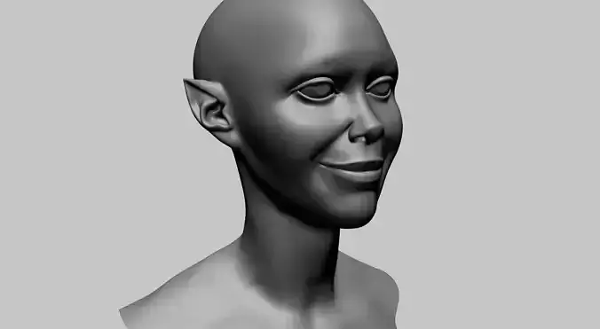 Stylized Female Head J 3D model Stylized Female Head J 3D model