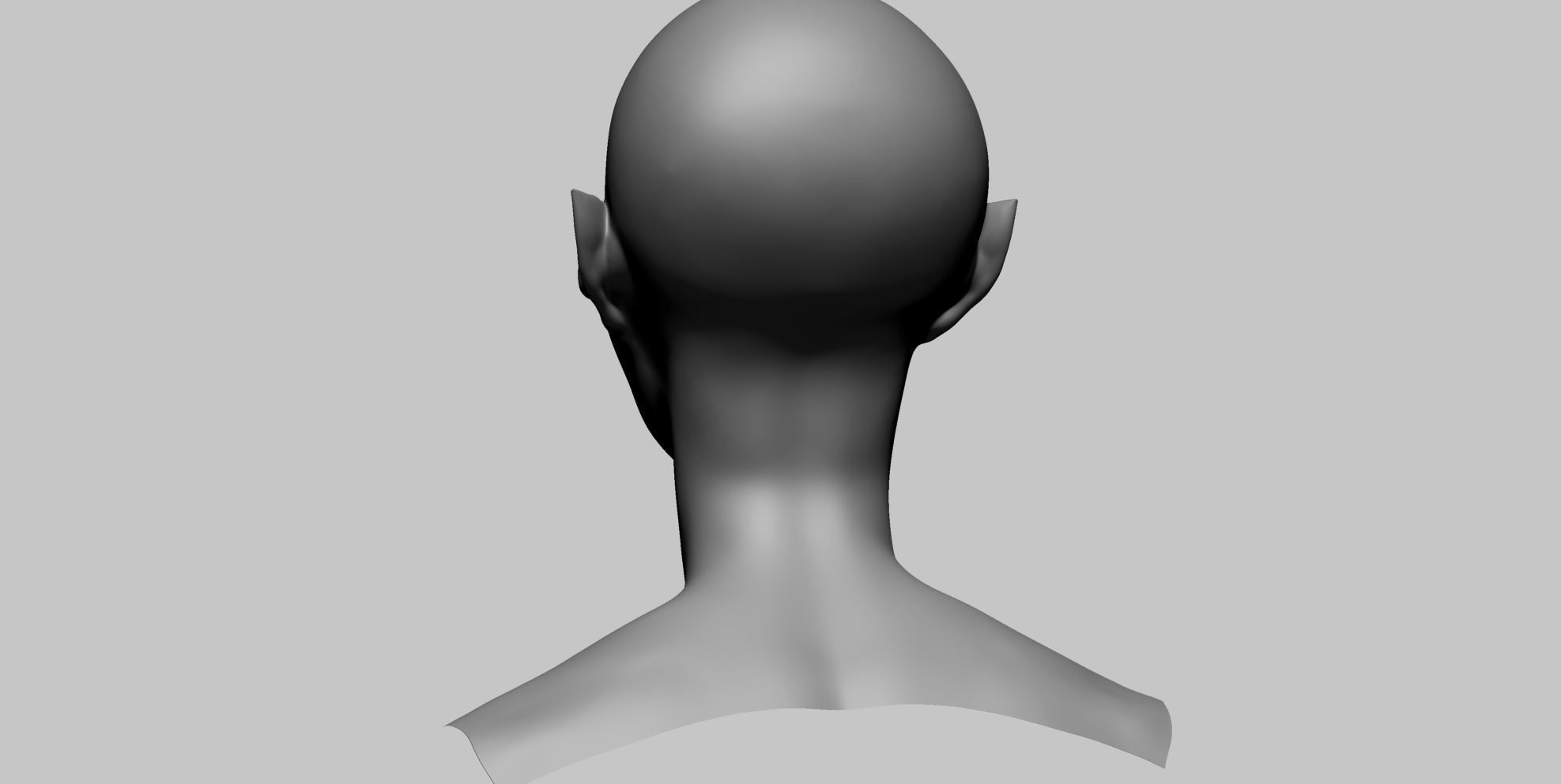 Stylized Female Head J 3D model_4