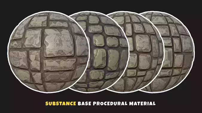 Stylized Stone Wall or floor Substance Generator Material