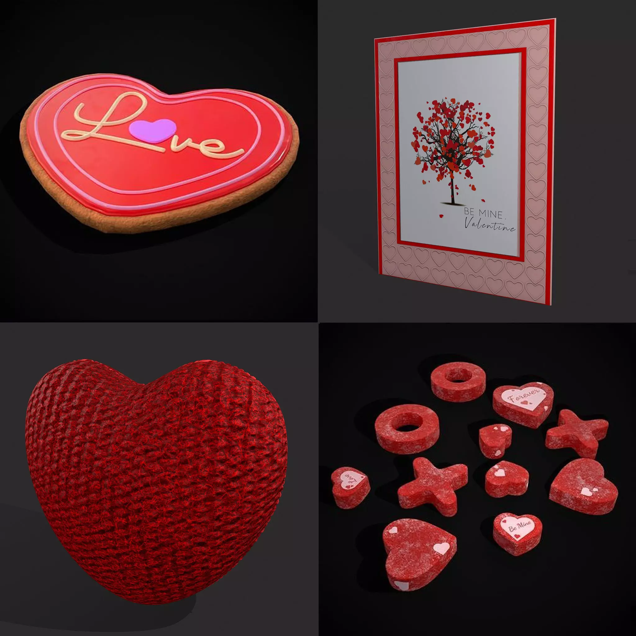 Valentines Mix Fifteen 3D Model Collection_0