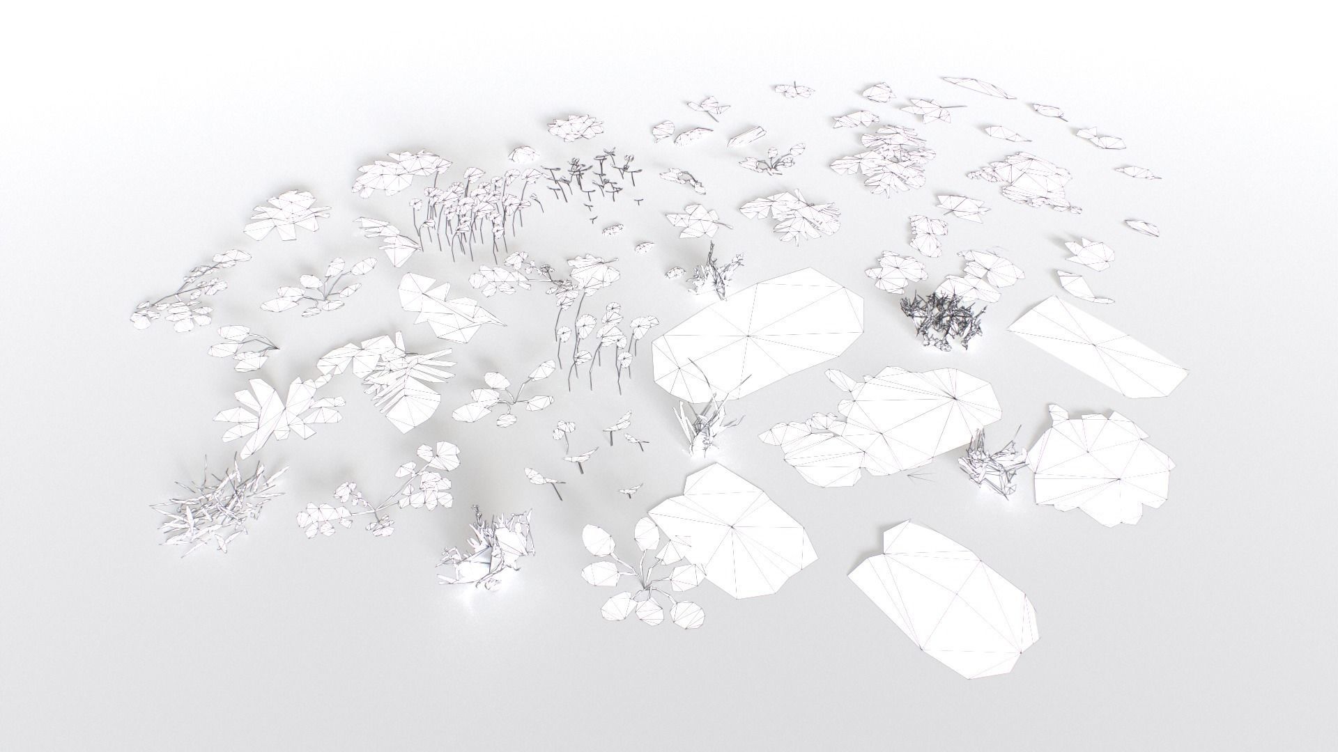 Ground Cover Foliage Low-poly 3D model_22