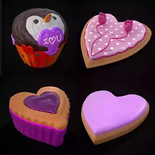 Valentines Mix Sixteen 3D Model Collection