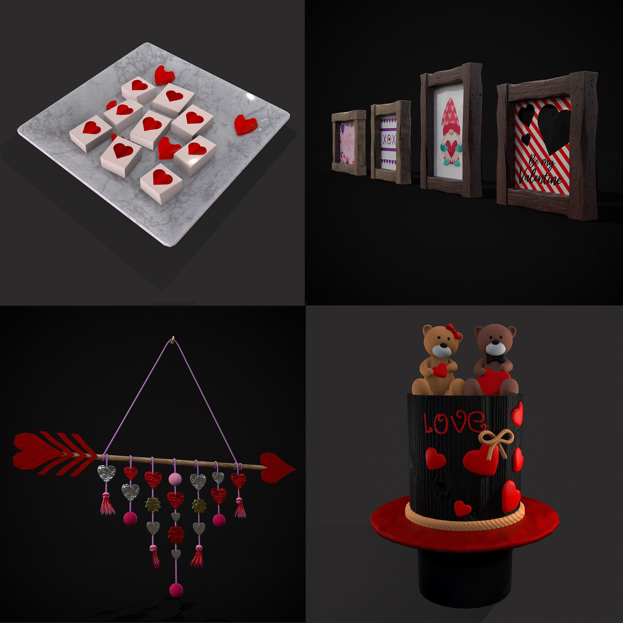 Valentines Mix Seventeen 3D Model Collection_4