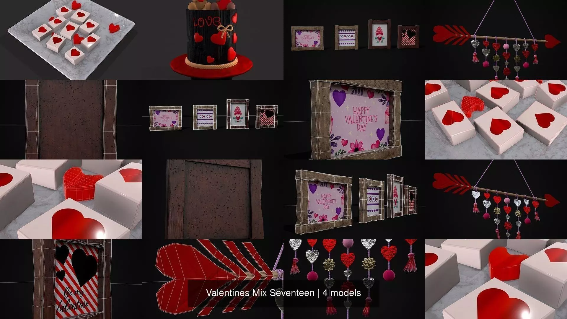 Valentines Mix Seventeen 3D Model Collection_1