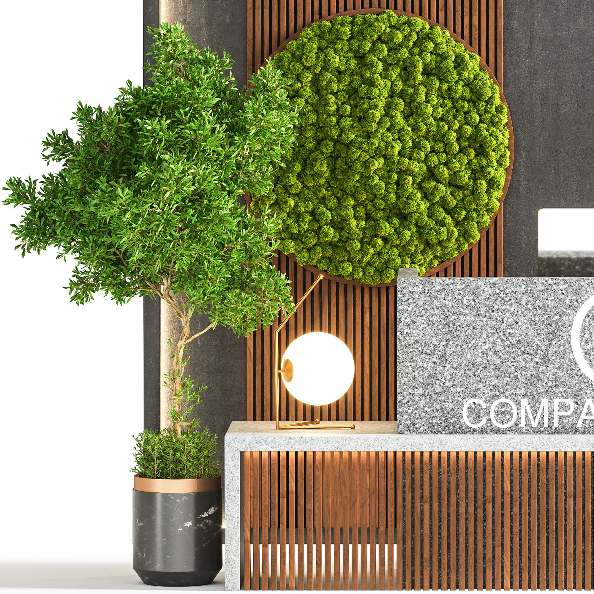 Reception desk 01 3D model_3