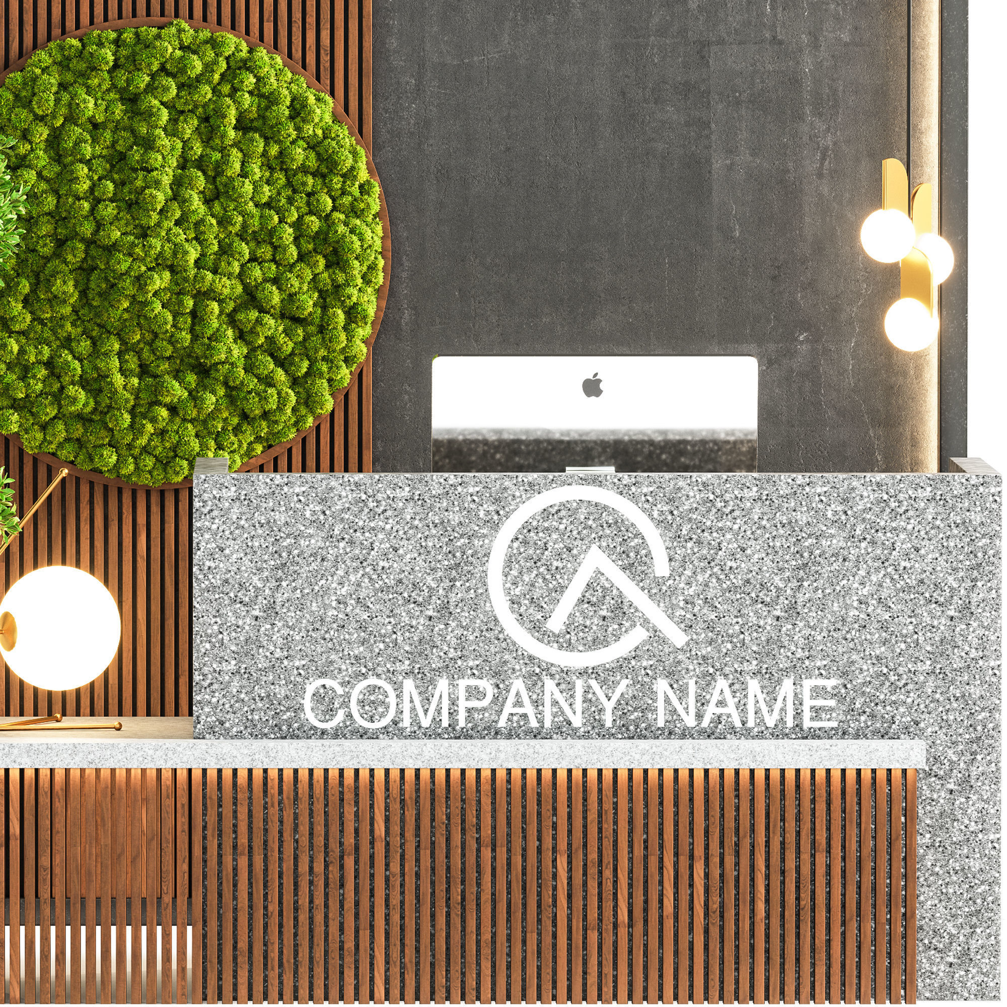 Reception desk 01 3D model_5