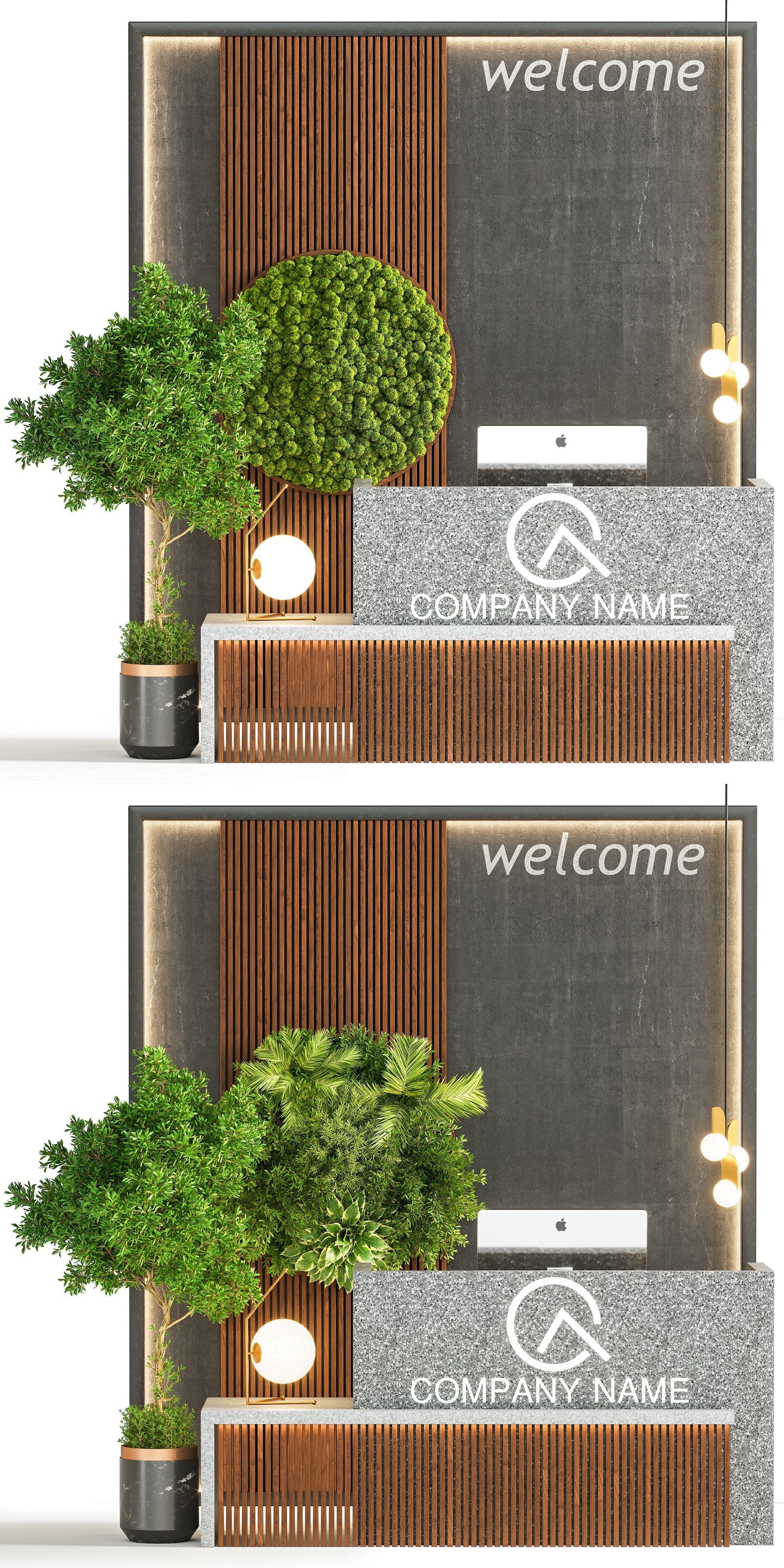 Reception desk 01 3D model_2