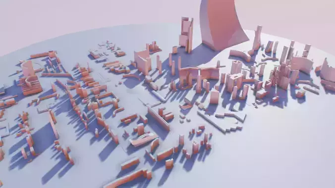 futuristic architecture set - DNMK