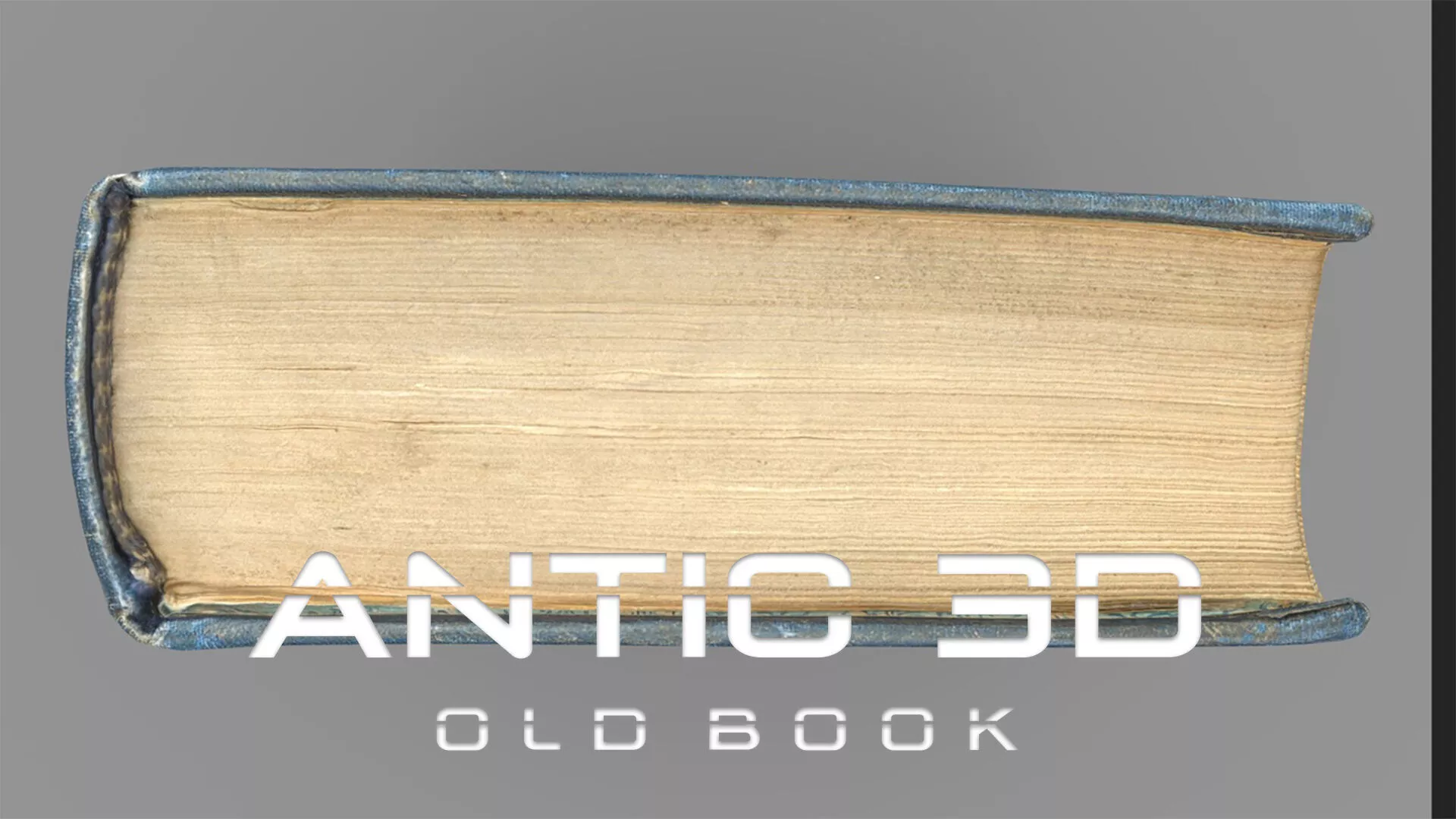 Old book in two variations Low-poly 3D model