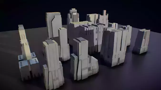 futuristic architecture set - YV TAMOR